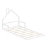 Wooden Kids Bed Frame Floor Beds Chimney King Single White