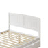 Wooden Bed Frame Double Size with Trundle Drawers White