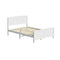 Oikiture Wooden Bed Frame – Double, Pine, Hampton Style, 197cm, White