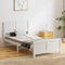 King Single Wooden Bed Frame White Timber Platform Base