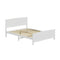 Oikiture Wooden Bed Frame – Hampton Style, Pine Wood, Queen, 300kg Capacity, White