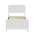 Bed Frame Singe Size Timber Platform White