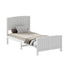 Bed Frame Singe Size Timber Platform White