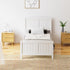Bed Frame Singe Size Timber Platform White