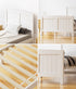 Bed Frame Singe Size Timber Platform White