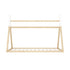 Oikiture King Single Kids Bed Frame Mattress Set Wooden Teepee House Beds