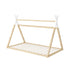 Kids Bed Frame Wooden King Single Teepee House