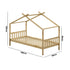 Bed Frame Wooden Kids Single Timber House Beds