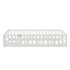 Oikiture Kids Bed Frame Single Beds Timber Wood Gate Guard White