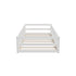 Oikiture Kids Bed Frame Single Beds Timber Wood Gate Guard White