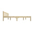 Oikiture Wooden Bed Frame Queen Size Slat Support