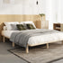 Bed Frame Double Size Wooden Bed Base