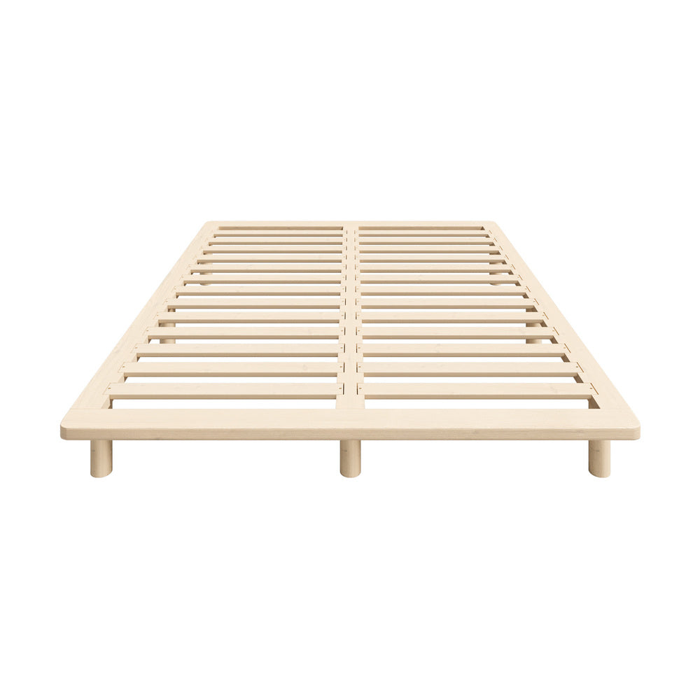 Bed Frame Double Size Wooden Bed Base