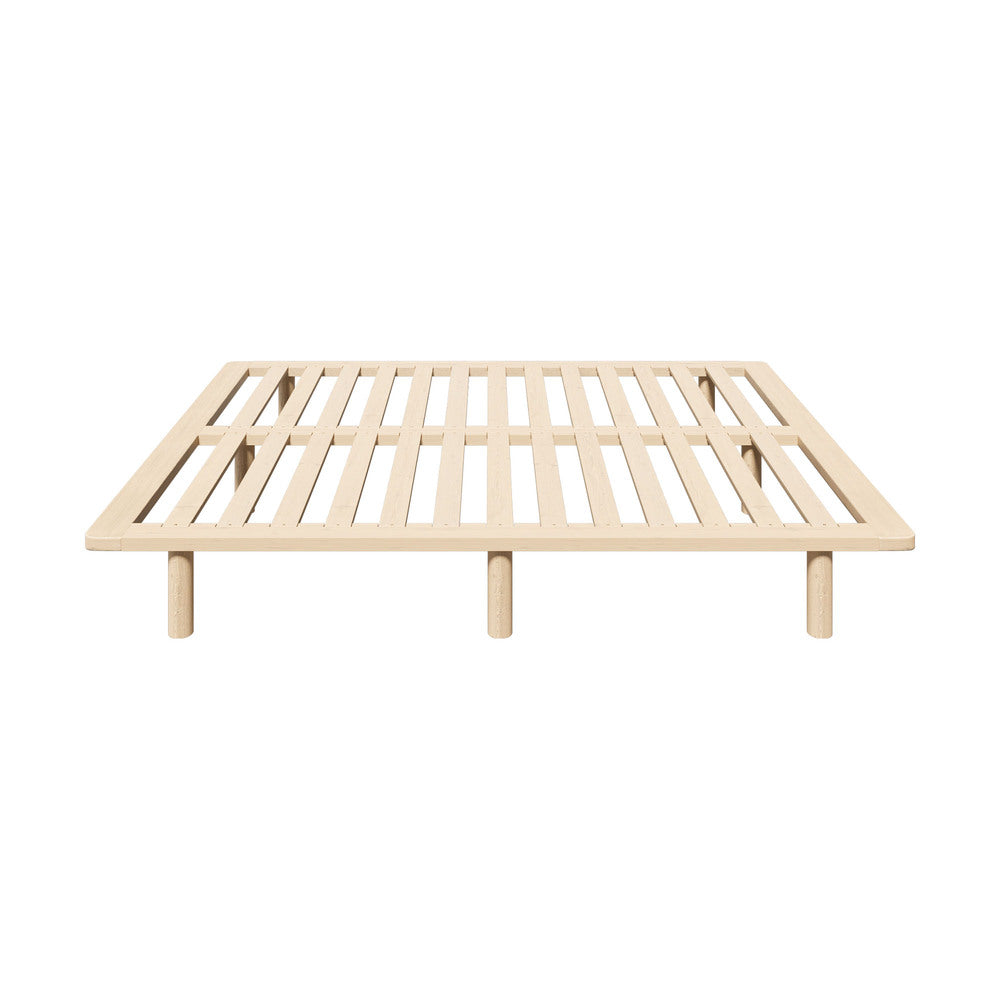 Bed Frame Double Size Wooden Bed Base