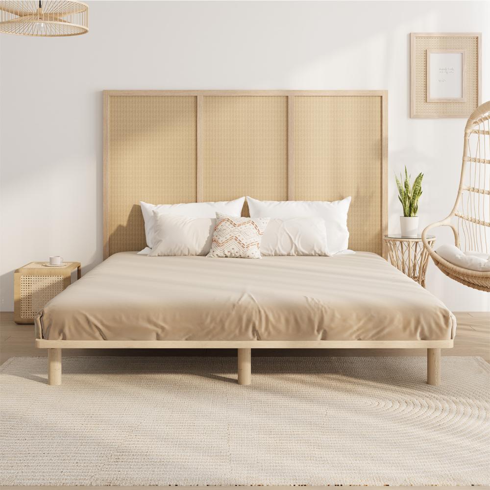 Bed Frame King Size Wooden Bed Base