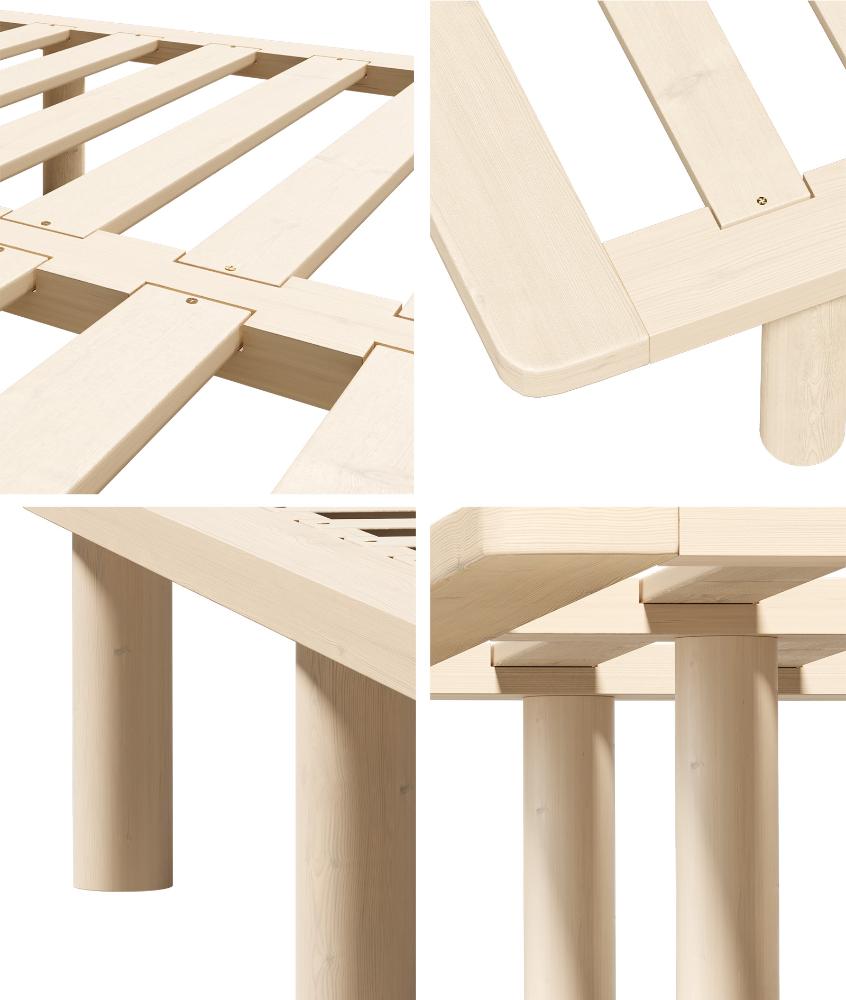 Bed Frame King Single Wooden Bed Base