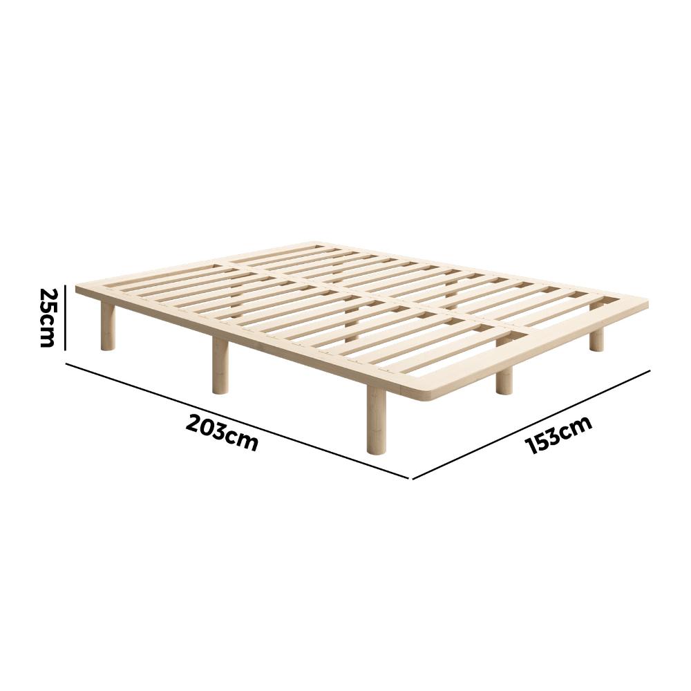 Bed Frame Queen Size Wooden Bed Base