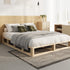 Wooden Bed Frame Double Size Cage-like Base