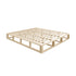 Wooden Bed Frame King Size Cage-like Base