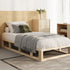 Wooden Bed Frame Single Size Cage-like Base