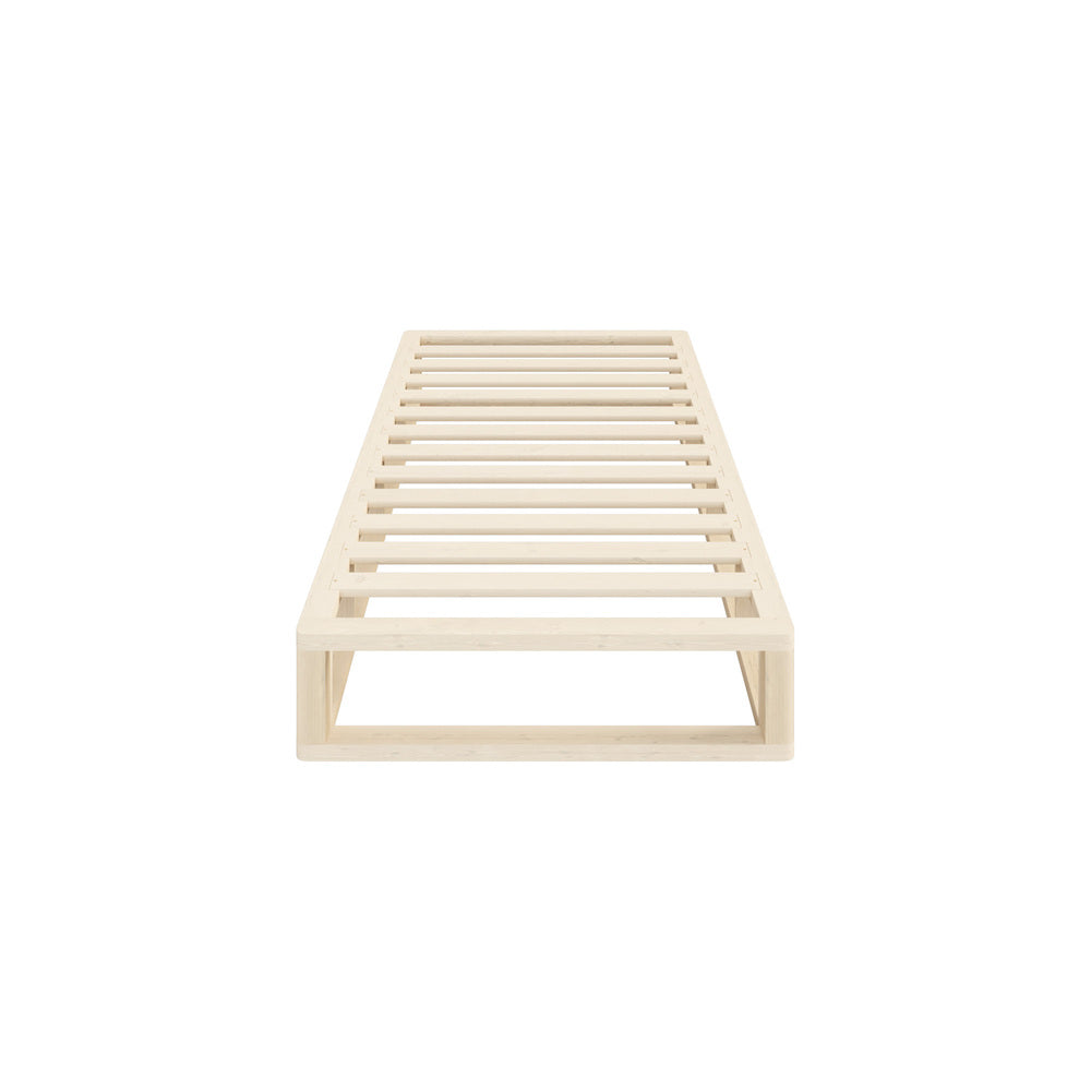 Wooden Bed Frame Single Size Cage-like Base
