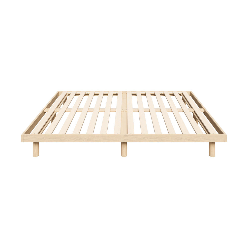 Bed Frame Double Size Bed Base Solid Wood Slats