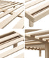 Bed Frame Queen Size Bed Base Solid Wood Slats