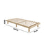Bed Frame Single Size Bed Base Solid Wood Slats