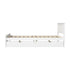 Oikiture Queen Wooden Bed Frame with Headboard 2 Drawers White