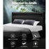 Artiss Bed Frame Double Size LED Gas Lift Black COLE