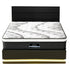 Artiss RGB LED Queen Bed Frame with 32cm Giselle Mattress Set