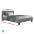 Artiss Bed Frame King Single Size Grey NEO