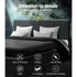 Neo Bed Frame Fabric - Charcoal Queen