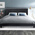 Neo Bed Frame Fabric - Charcoal Queen