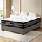 Bed Frame with 36cm Giselle Mattress Set King Single Gas Lift Base Grey