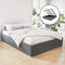 Artiss Queen Gas Lift Bed Frame Storage Upholstered Linen Grey