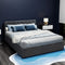 Artiss Queen Gas Lift Bed Frame Storage Tufted Upholstered Charcoal