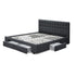 Artiss Bed Frame King Size with 4 Drawers Charcoal AVIO