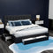 Artiss Queen Bed Frame Storage Drawers Upholstered Faux Linen Charcoal