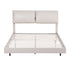 Double Bed Frame with RGB LED Lights, Floating Design, Adjustable Headboard