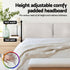 Double Bed Frame with RGB LED Lights, Floating Design, Adjustable Headboard