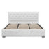 Artiss PVC Leather Gas‑Lift Storage Bed Frame – King (White)