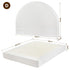 Artiss Double Bed Frame Boucle Fabric Vacuum Compressed Beds Removable Washable Cover No-Assembly