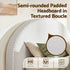 Artiss Queen Bed Frame Boucle Fabric Vacuum Compressed Beds Removable Washable Cover No-Assembly