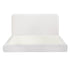 Queen Bed Frame Boucle Fabric Vacuum Compressed Beds Washable Cover No-Assembly