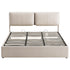Artiss King Bed Frame Gas Lift Storage 3 Drawers Adjustable Headboard Platform Base