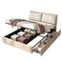 Artiss Queen Bed Frame Gas Lift Storage 3 Drawers Adjustable Headboard Platform Base