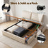 Artiss Queen Bed Frame Gas Lift Storage 3 Drawers Adjustable Headboard Platform Base