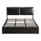Artiss Queen Bed Frame Gas Lift + 3 Drawers – Adjustable Headboard Storage Black