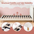 Kids King Single Bed Frame Bear Ears Headboard Upholstered Leather Platform Bed for Child